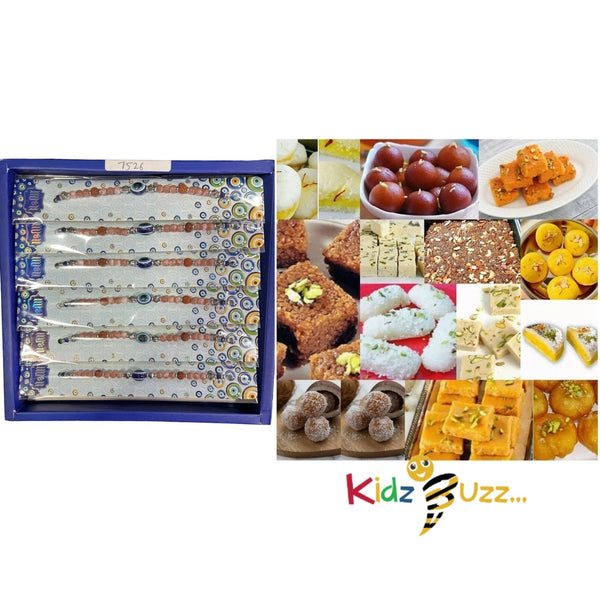 Rakhi Special Premium Mixed Mithai & New Rakhi For Loving Brother Hindu Festival