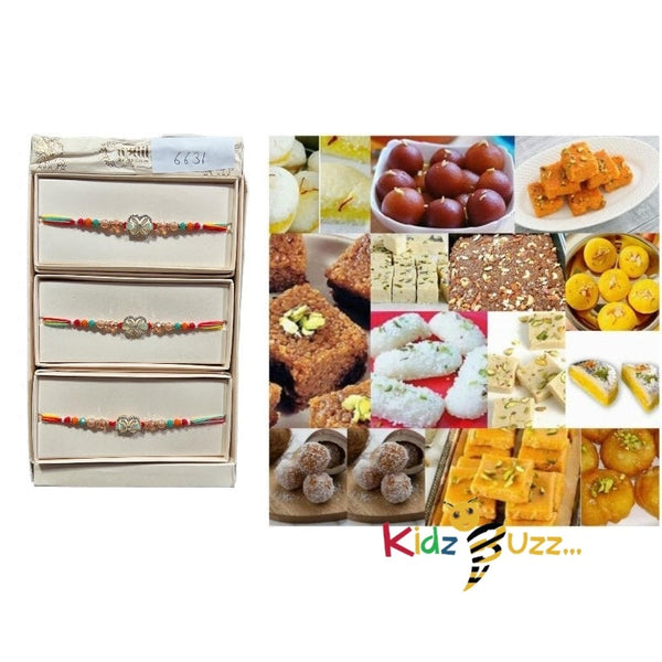 Rakhi Special Premium Mixed Mithai & New Rakhi For Loving Brother Hindu Festival