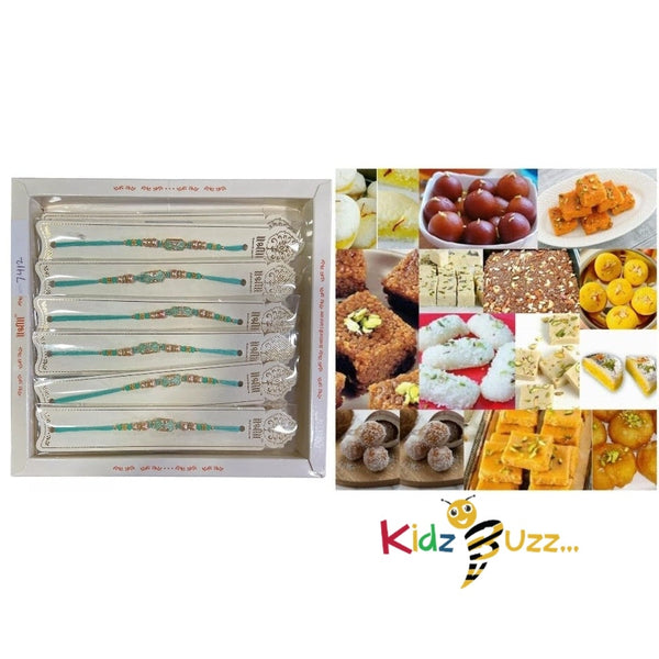 Rakhi Special Premium Mixed Mithai & New Rakhi For Loving Brother Hindu Festival