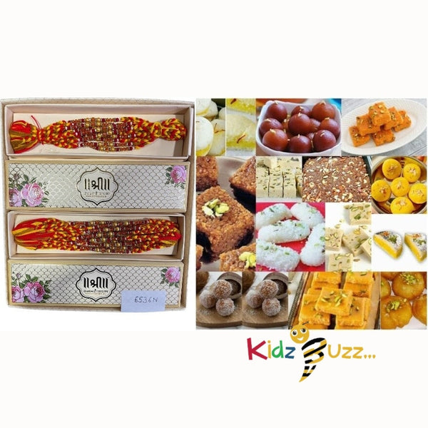 Rakhi Special Premium Mixed Mithai & New Rakhi For Loving Brother Hindu Festival