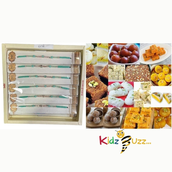 Rakhi Special Premium Mixed Mithai & New Rakhi For Loving Brother Hindu Festival