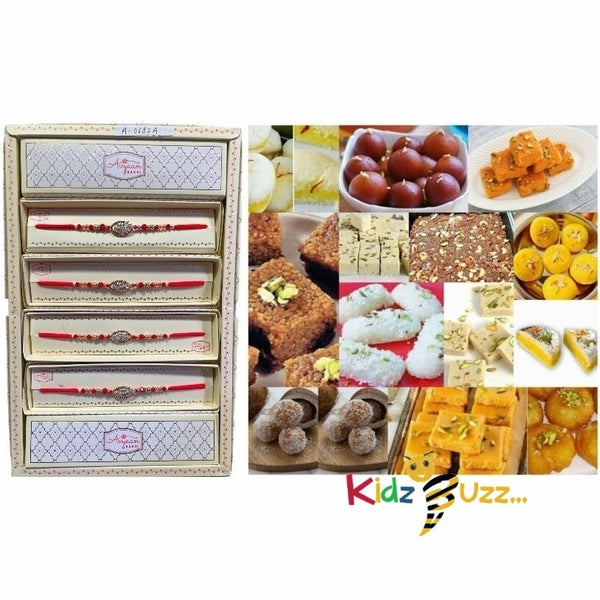 Rakhi Special Premium Mixed Mithai & New Rakhi For Loving Brother Hindu Festival