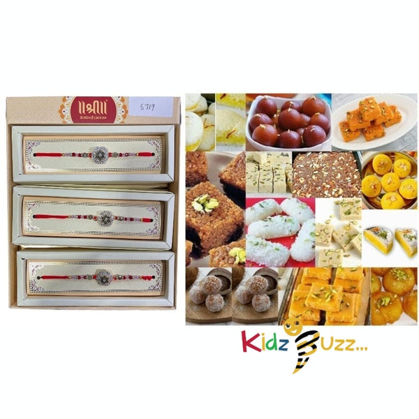 Rakhi Special Premium Mixed Mithai & New Rakhi For Loving Brother Hindu Festival