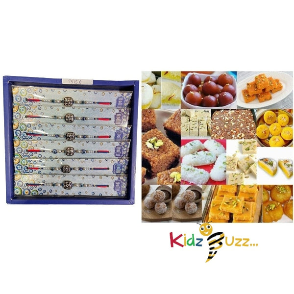 Rakhi Special Premium Mixed Mithai & New Rakhi For Loving Brother Hindu Festival