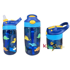 Water Bottle Blue Dinosaur 480ml