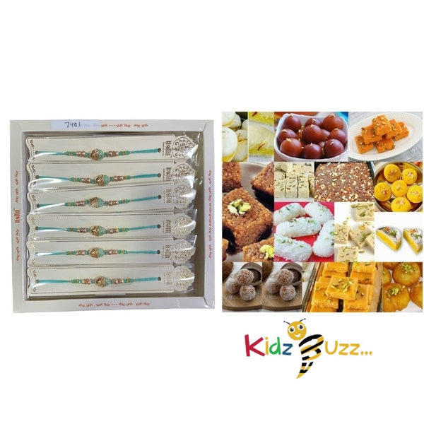 Rakhi Special Premium Mixed Mithai & New Rakhi For Loving Brother Hindu Festival