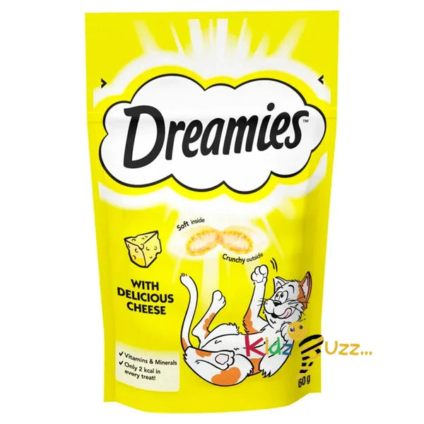 Dreamies Cat Treat Biscuits with Cheese, 60g X 8