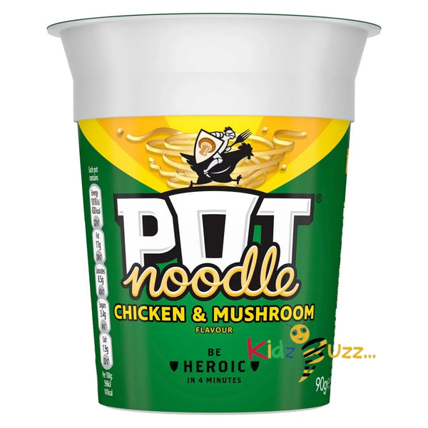 Pot Noodle Chicken & Mushroom Standard Pot Noodle 12x 90 g