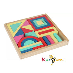 Chad Valley Wooden Geo Blocks For Kids