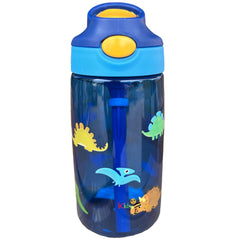 Water Bottle Blue Dinosaur 480ml