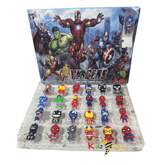 24pcs Avenger Christmas Advent Calendar Blind Box Home Décor Kid Xmas Gift