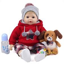 Reborn Baby Dolls, Soft Silicone Vinyl Limbs and Cloth Body Best Birthday Gift Set for Kids