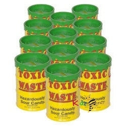 Toxic Waste Very Yellow Sour Candy 42g- 12 Pack