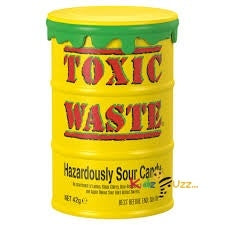 Toxic Waste Very Yellow Sour Candy 42g- 12 Pack