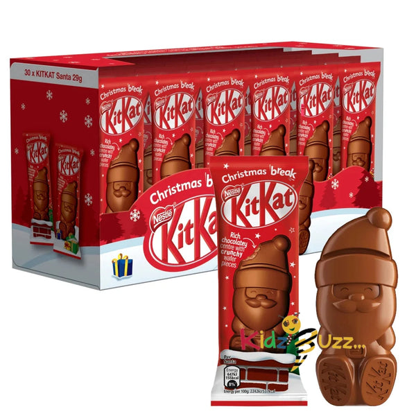 Kit Kat Santa Milk Chocolate Christmas Figure 29g Box of 30