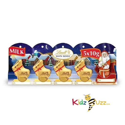 Lindt Sleigh Milk Chocolate 5 Pack 50G Pack Of 5
