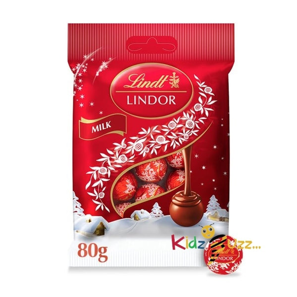 Lindt Lindor Mini Milk Chocolate Truffles 80G Pack Of 6