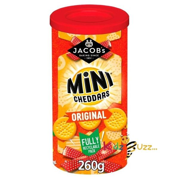 Jacob's Mini Cheddars Christmas Caddy 260G Pack Of 4