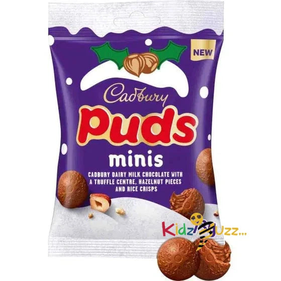 Cadbury Mini Puds Chocolate Bag 73G Pack of 10