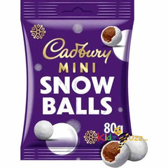 Cadbury Mini Snow Balls Bag 80G BOX OF 24