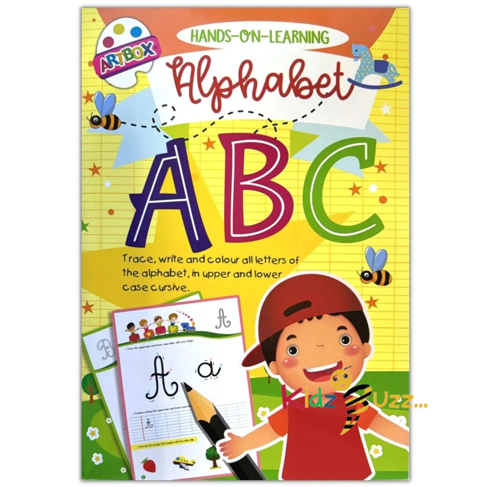 ABC 123 Colouring Book - A4 Kids Childrens Activity Learn To Write Letters Books 2 Pack