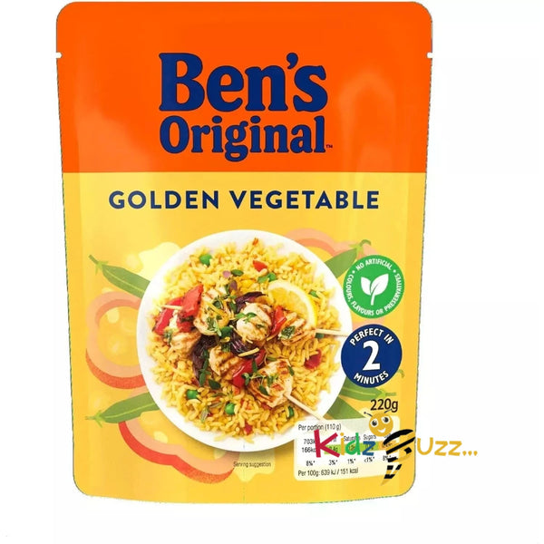 Ben's Original Golden Veg Rice Microwave Rice 6 x220gms