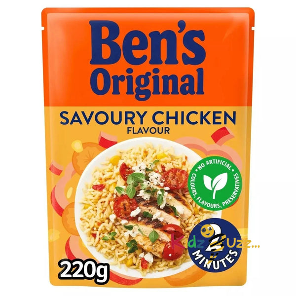 Ben's Original Savoury Chicken Flavoured Rice Microwave Rice 6 x220gms