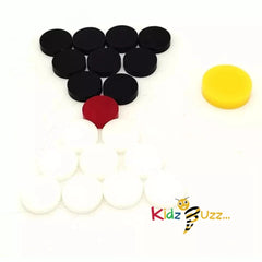 Carrom board Acrylic coins-9 White/9Black/1 Red and 1 heavy duty Striker