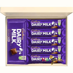 Chocolate Gift Hamper Box | Filled with Dairy Milk Full Sized Blocks and Bars