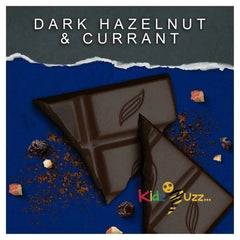 G&B Organic Hazelnut & Currant 90g Dark Chocolate Bar 60% Cocoa 7 intensity pack of 10