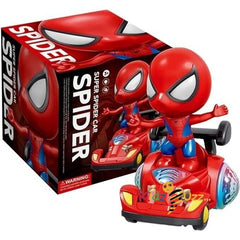 SpiderMan Dancing 360° Tumble Stunt Toy Cars - kidzbuzzz