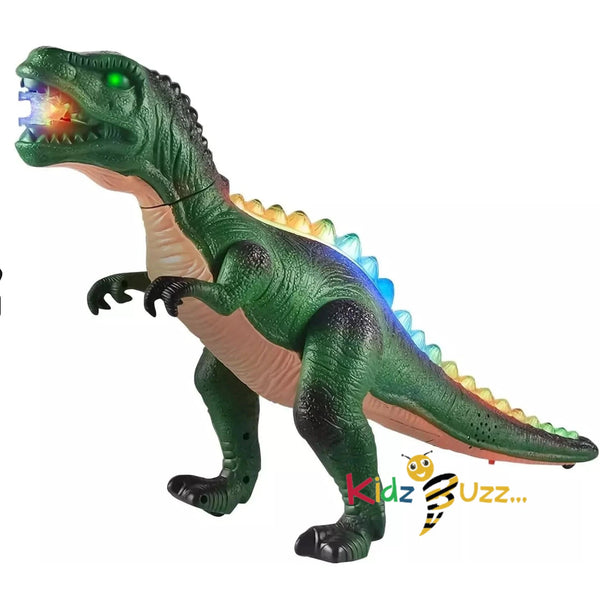 LED Light Up Dinosaur Toys, Walking Realistic T-Rex Dinosaur Toy with Sound