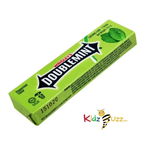 Wrigleys Doublemint Peppermint Chewing Gum 5 Stick X 20 Pack -13.5g