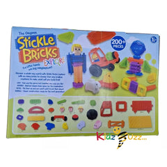 Stickle TCK14000 Bricks Big Builder Construction Set - Includes over 200 Pieces, Inspire Creativity and Motor Skills, Safe and Durable Construction Toy, Convenient Storage, Suitable for Ages 18 Months+