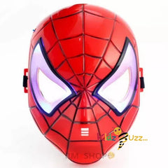 Spiderman Mask With Light & Music Boys Kids Adults Fancy Dress Superhero Cosplay Accessory