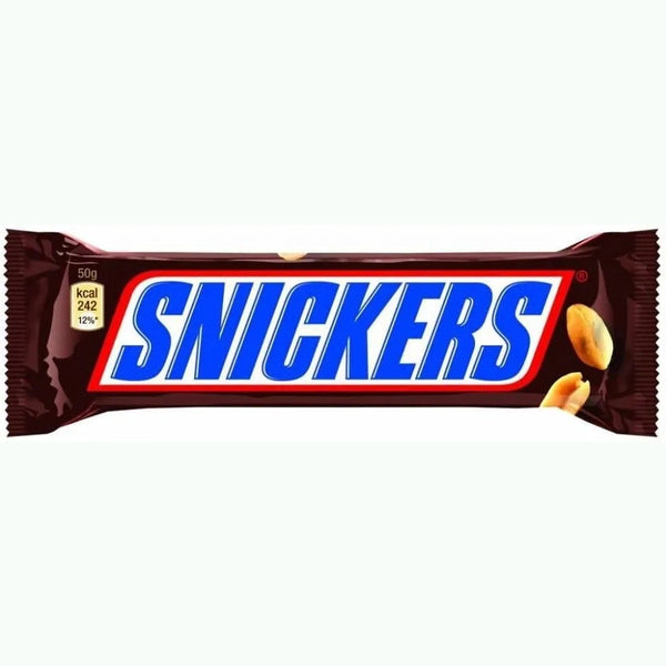 Snickers Chocolate Bars, 50 grams X 40 (Pack Of 10 Box)