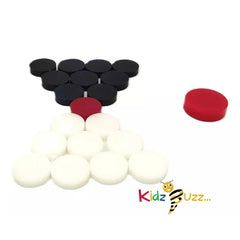 Carrom board Acrylic coins-9 White/9Black/1 Red and 1 heavy duty Striker