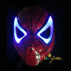 Spiderman Mask With Light & Music Boys Kids Adults Fancy Dress Superhero Cosplay Accessory