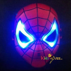 Spiderman Mask With Light & Music Boys Kids Adults Fancy Dress Superhero Cosplay Accessory