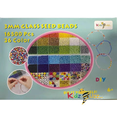 16500PCS Glass Beads Bracelet Making Kit Beads Jewellery Making Kit 3MM