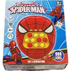 Pop Game Sensory Fidget Toys For Kids Spiderman Push Light Up