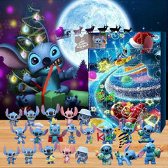 24pcs Lilo Stitch Christmas Advent Calendar Blind Box Home Decor Kid Xmas Gift