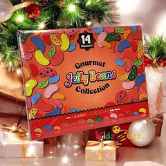 Gourmet Jelly Beans Collection 14 Flavours with Jumbo & Regular Jelly Beans Xmas Kids Gift