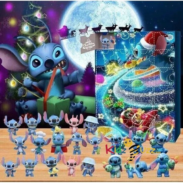 STITCH Advent Calendar Christmas Stitch Figure 24 Days Countdown Kids Funny XMAS Gift