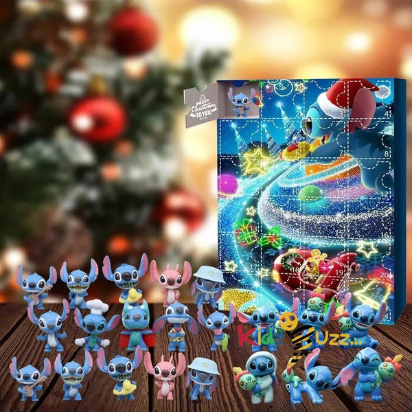 STITCH Advent Calendar Christmas Stitch Figure 24 Days Countdown Kids Funny XMAS Gift