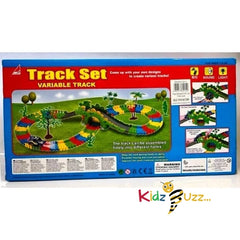 128 PCS Dinosaur Variable Track Bridge Car Racing Set Kids Toy Gift