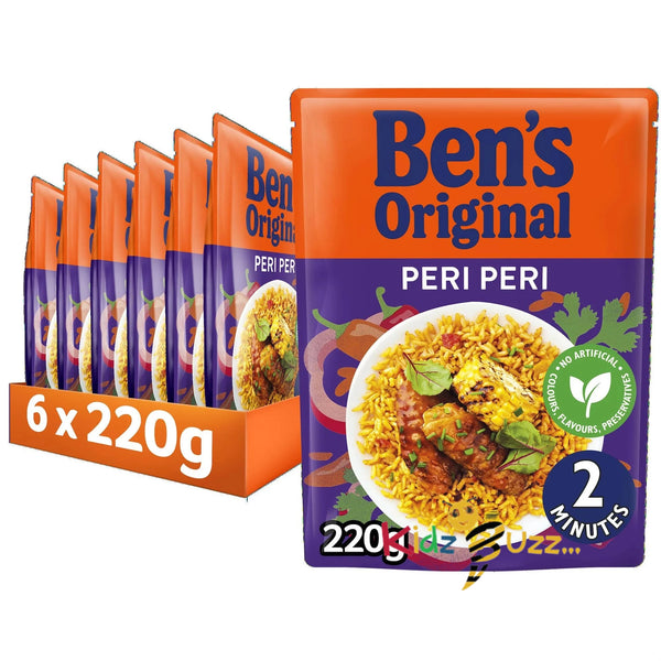 Ben's Original Peri-Peri Microwave Rice 6 x220G