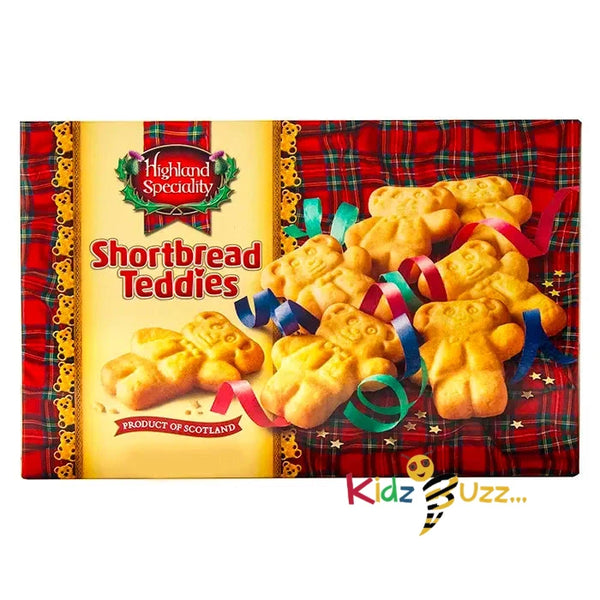 Highland Speciality Shortbread Teddies, 190g Pack Of 5