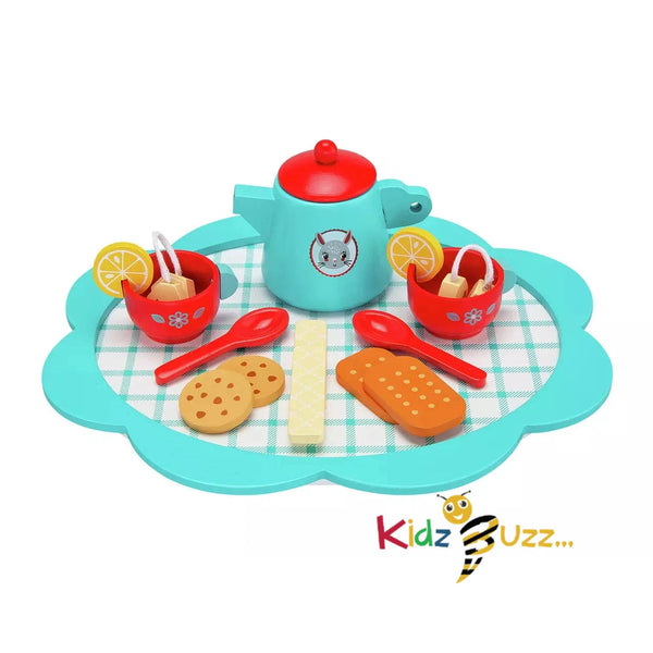 Chad Valley Wooden Tea Set Playset