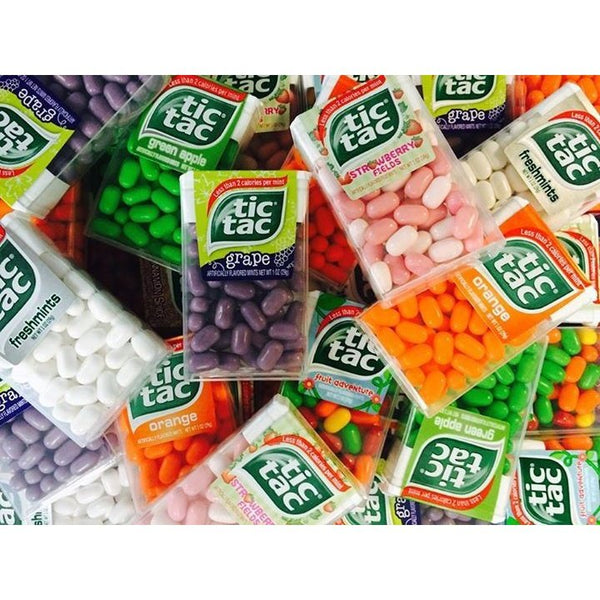 15 Mixed Tic Tac Various Flavors Collection- Fresh mint, Intense Mint, Orange, Coca Cola, Strawberry Fields Mixed - kidzbuzzz